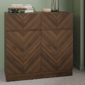 GFW Catania Royal Walnut 2 Door 2 Drawer Sideboard