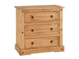 Seconique Corona Pine 3 Drawer Chest of Drawers