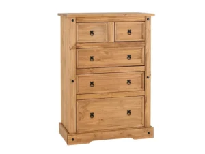 Seconique Corona Pine 3+2 Drawer Chest of Drawers