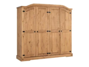 Seconique Corona Pine 4 Door Wardrobe