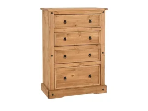 Seconique Corona Pine 4 Drawer Chest of Drawers