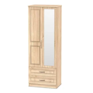 Welcome Dorset 2 Door 2 Drawer Mirrored Double Wardrobe (Assembled)