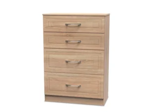 Welcome Dorset 4 Drawer Deep Chest of Drawers(Assembled)