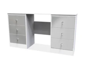 Welcome Padstow Double Pedestal Dressing Table (Assembled)