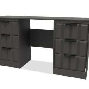 Welcome New York Double Pedestal Dressing Table (Assembled)