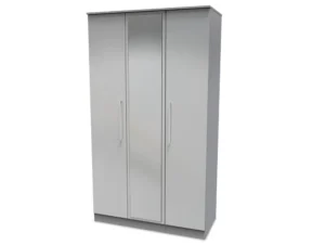 Welcome Worcester 3 Door Mirrored Triple Wardrobe (Assembled)