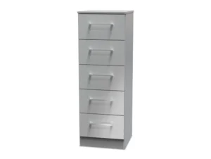 Welcome Worcester 5 Drawer Tall Narrow Chest of Drawers (Assembled)