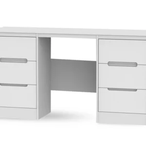 Welcome Monaco Double Pedestal Dressing Table (Assembled)