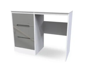 Welcome Monaco Gloss Single Pedestal Dressing Table (Assembled)