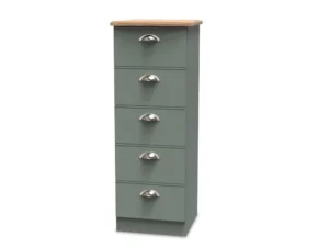 Welcome Victoria 5 Drawer Tall Narrow Chest of Drawers (Assembled)
