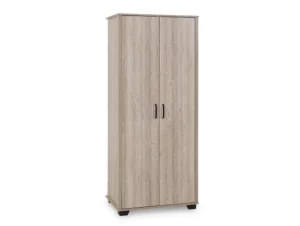 Seconique Oliver Light Oak 2 Door Double Wardrobe