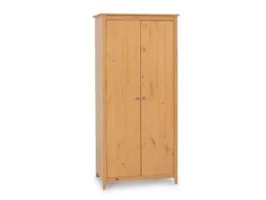 Seconique Oslo Antique Pine 2 Door Double Wardrobe