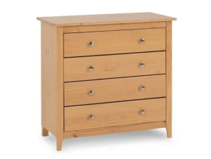 Seconique Oslo Antique Pine 4 Drawer Chest of Drawers