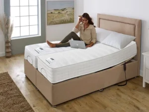 Flexisleep Leyburn Pocket and Gel Pocket 1000 Dual Tension Electric Adjustable Bed