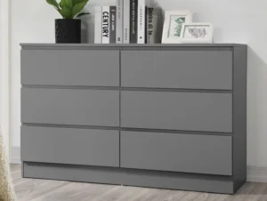 Birlea Oslo Grey 6 Drawer Chest of Drawers