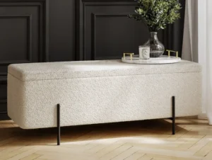 LPD Lola Ivory Boucle Blanket Box