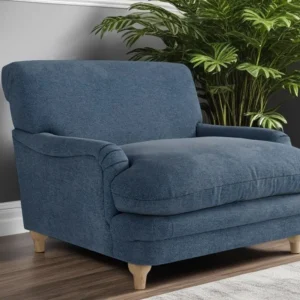 LPD Plumpton Denim Blue Fabric Chair