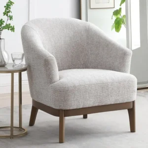 Kyoto Ella Natural Chenille Accent Chair