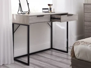 Julian Bowen Bali Grey Oak 2 Drawer Dressing Table