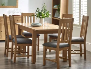 Julian Bowen Mallory 140cm Oak Extending Dining Table