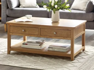 Julian Bowen Mallory Oak 2 Drawer Coffee Table