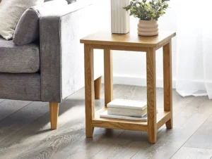 Julian Bowen Mallory Oak Lamp Table