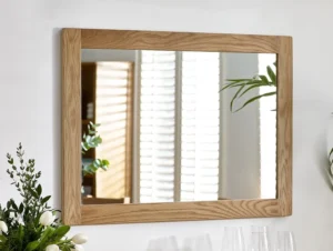 Julian Bowen Mallory Oak Wooden Wall Mirror