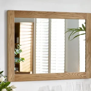 Julian Bowen Mallory Oak Wooden Wall Mirror