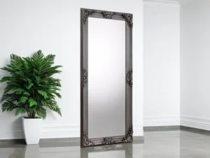 Julian Bowen Rococco Pewter Lean-To Mirror