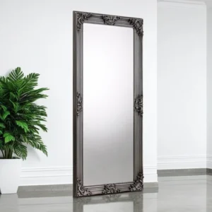 Julian Bowen Rococco Pewter Lean-To Mirror