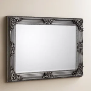 Julian Bowen Rococco Pewter Wall Mirror