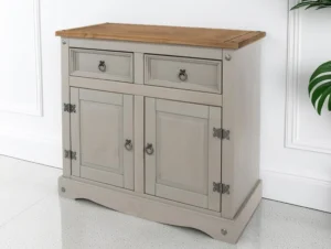 Core Corona Grey and Waxed Pine Small Sideboard