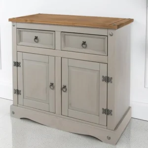 Core Corona Grey and Waxed Pine Small Sideboard