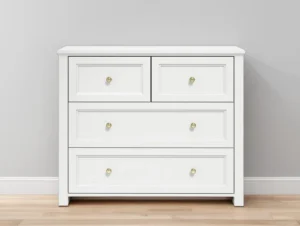 LPD Ives White 2+2 Drawer Chest of Drawers