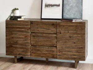 Julian Bowen Woburn Reclaimed Pine 2 Door 3 Drawer Sideboard