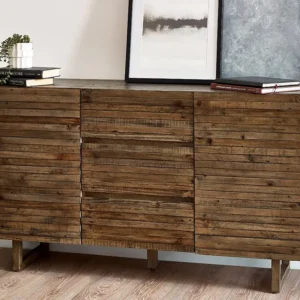 Julian Bowen Woburn Reclaimed Pine 2 Door 3 Drawer Sideboard