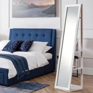 Julian Bowen Fresco White Storage Mirror
