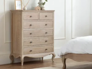 Julian Bowen Camille Limed Oak 4+2 Drawer Chest of Drawers
