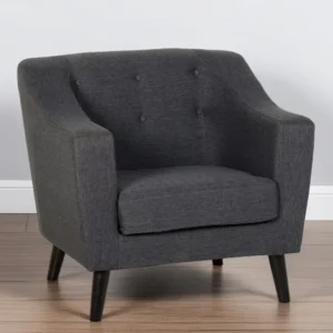 Seconique Ashley Grey Fabric Armchair