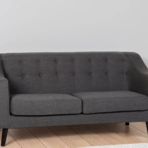 Seconique Ashley Grey Fabric 3 Seater Sofa