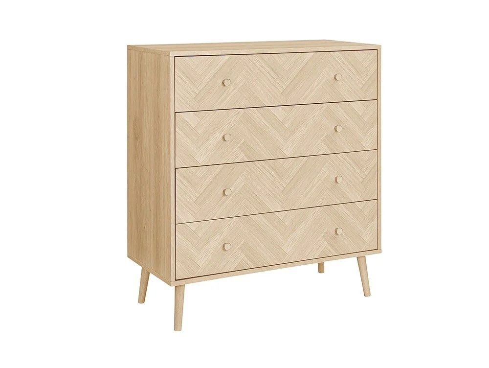 Birlea Herringford Light Oak 4 Drawer Chest of Drawers - Image 5