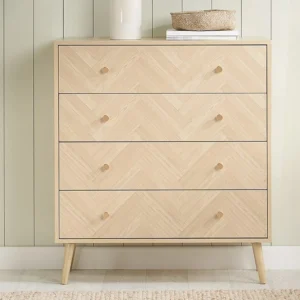 Birlea Herringford Light Oak 4 Drawer Chest of Drawers