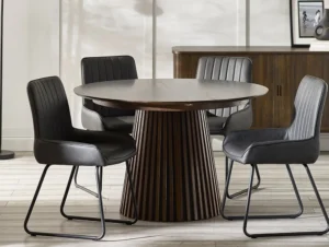 Julian Bowen Arya 120cm Dark Oak Extending Dining Table