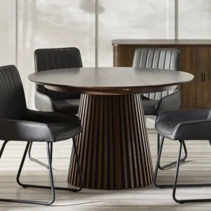 Julian Bowen Arya 120cm Dark Oak Extending Dining Table