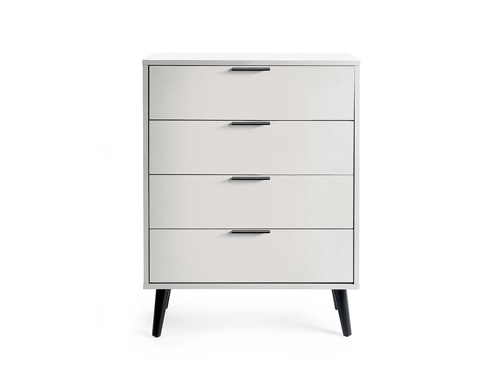 Julian Bowen Alba Silk Grey 4 Drawer Chest of Drawers - Image 4