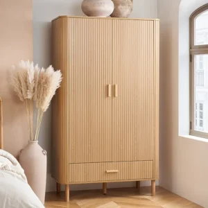 Birlea Axel Oak 2 Door 1 Drawer Wardrobe