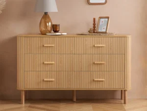 Birlea Axel Oak 3+3 Drawer Chest of Drawers