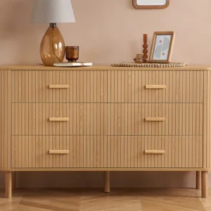 Birlea Axel Oak 3+3 Drawer Chest of Drawers