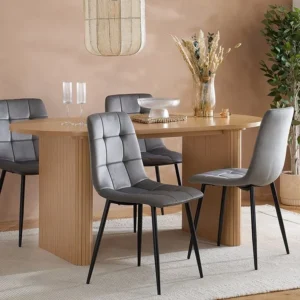 Birlea Axel Oak Dining Table and 4 Chair Set