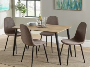 Core Aspen Rectangular Aged Oak Dining Set